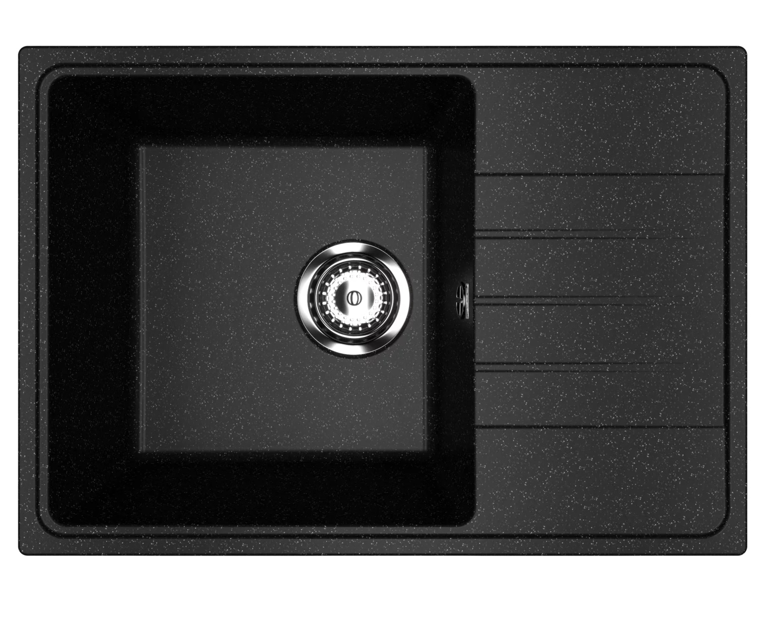 Мойка Практик PR-M 600-004 (Practik) , черный оникс (600х420х190)