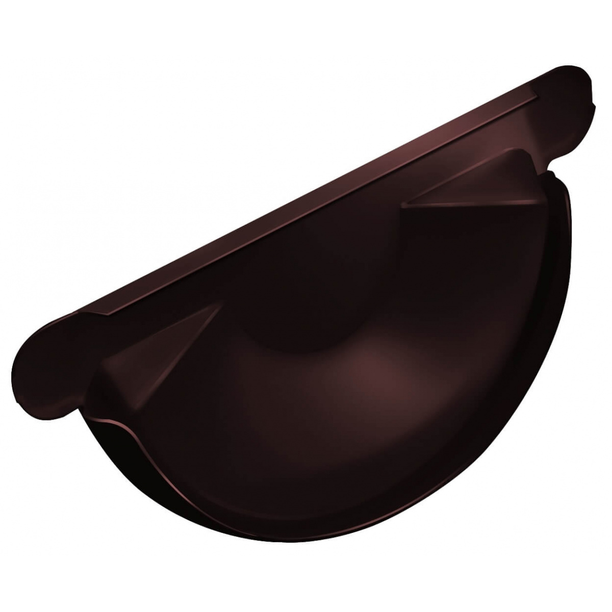 Заглушка торцевая универсальная Optima 125мм шоколад RAL8017