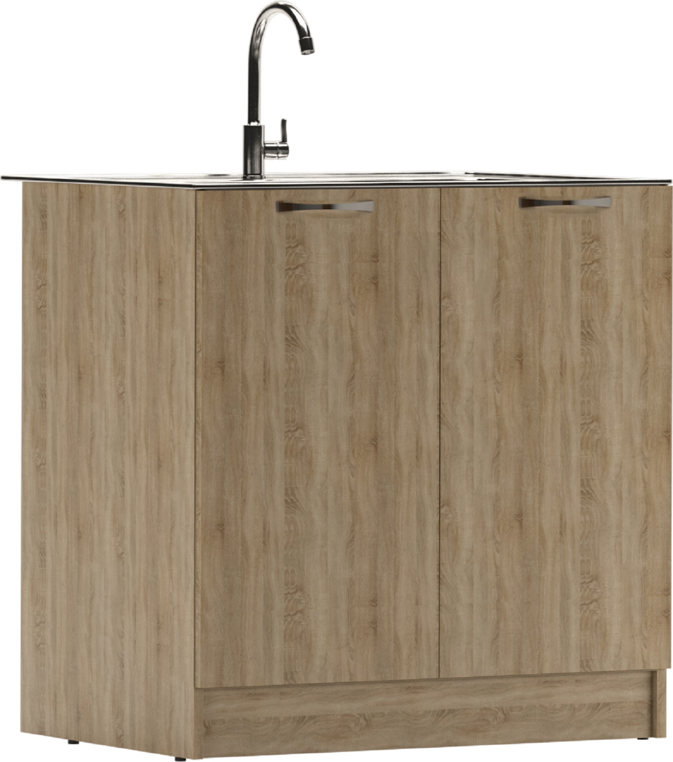 Тумба под нержавеющую мойку 60х80 Дуб Сонома