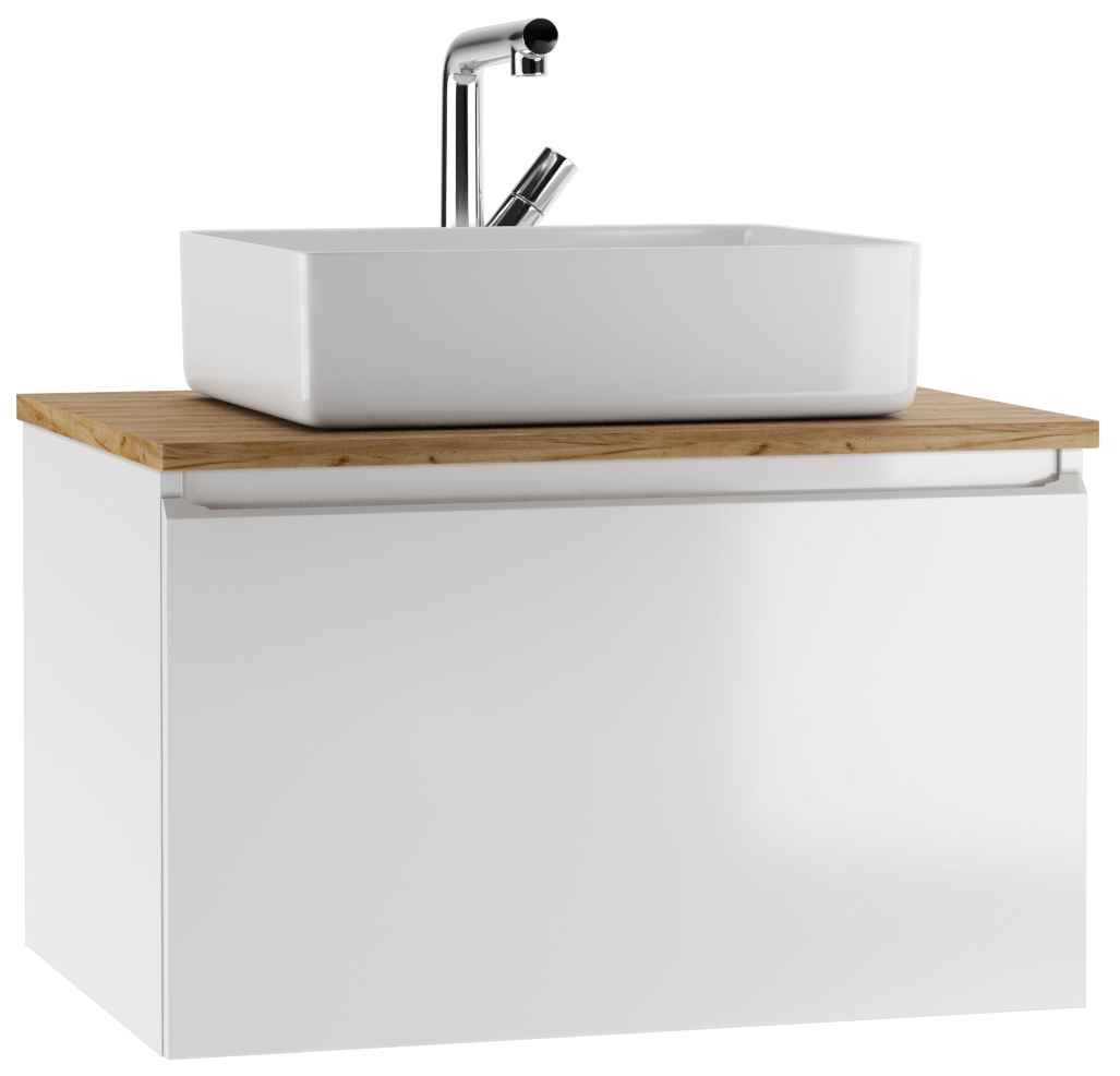 Тумба подвесная под умывальник "АРТИ 50" (ARTI) Сенатор 70 (Senator) с двумя ящиками В2 Домино