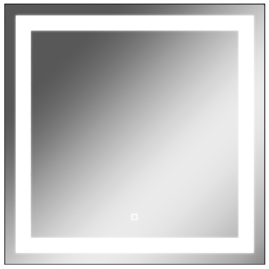 Зеркало Even 70 black alum с подсветкой Sansa*