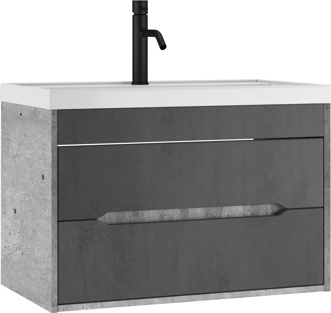 Тумба Loft В2 Домино, бетон 