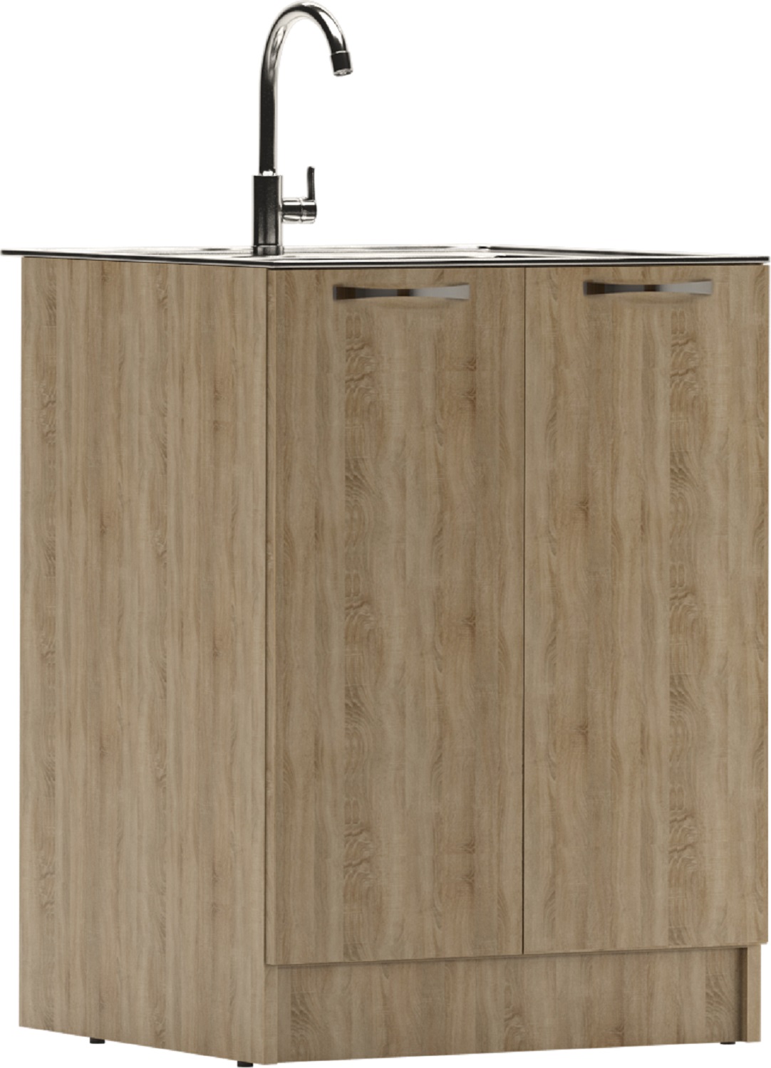 Тумба под нержавеющую мойку 60х60 Дуб Сонома