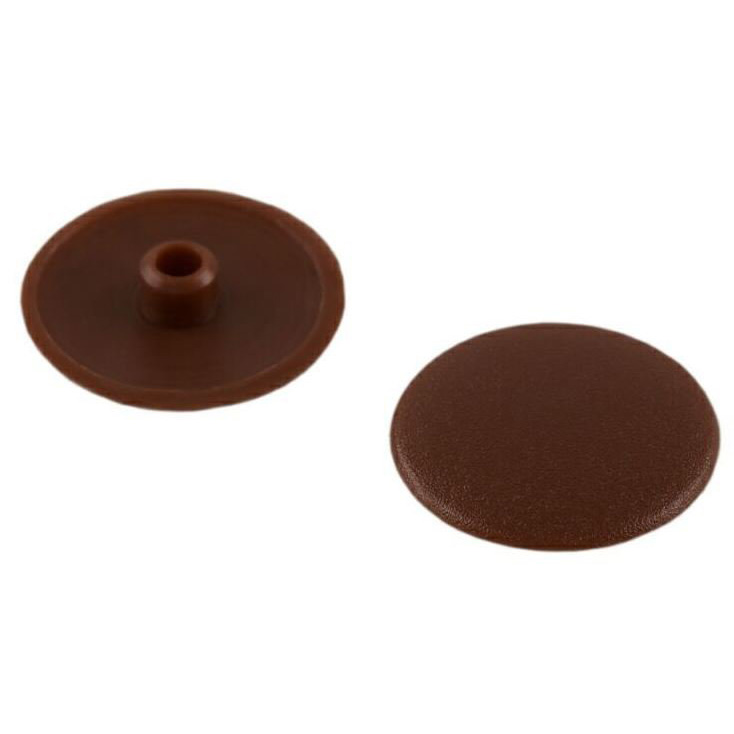 Заглушка декоративная 12 мм темно-коричневая (30 шт) - пакет Tech-Krep108883