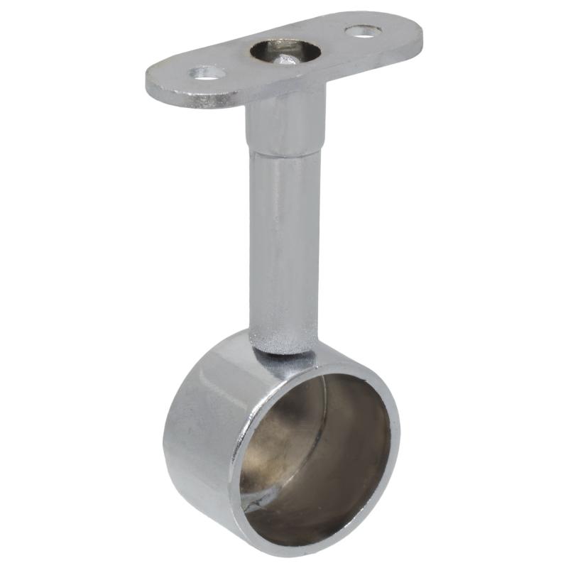 Крепление труб к стене регулируемое торцевое, хром (1 шт) - пакет Tech-Krep