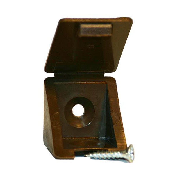 Мебельный уголок с шурупом - дуб (4 шт) - пакет Tech-Krep