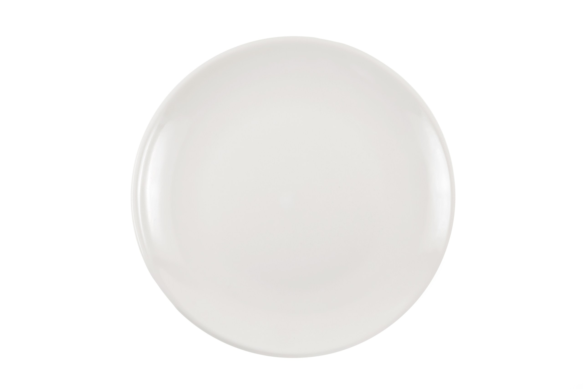 Тарелка плоская 21 см Премиум Белый глянец