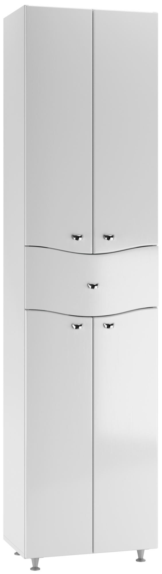 Пенал напольный 50 Волна с верхним ящиком В1 АЙСБЕРГ