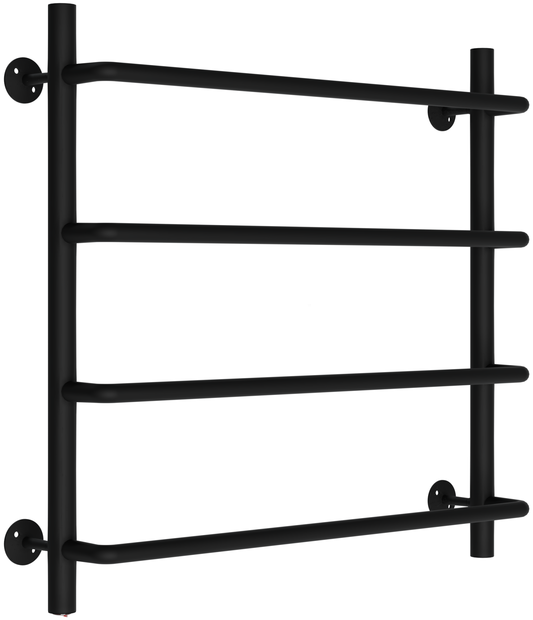 Полот/суш ЭЛЕКТРИЧЕСКИЙ ЧЕРНЫЙ лесенка Волна 500х500 3/4" сталь 4 полки (TERMAX) TEL15050-3
