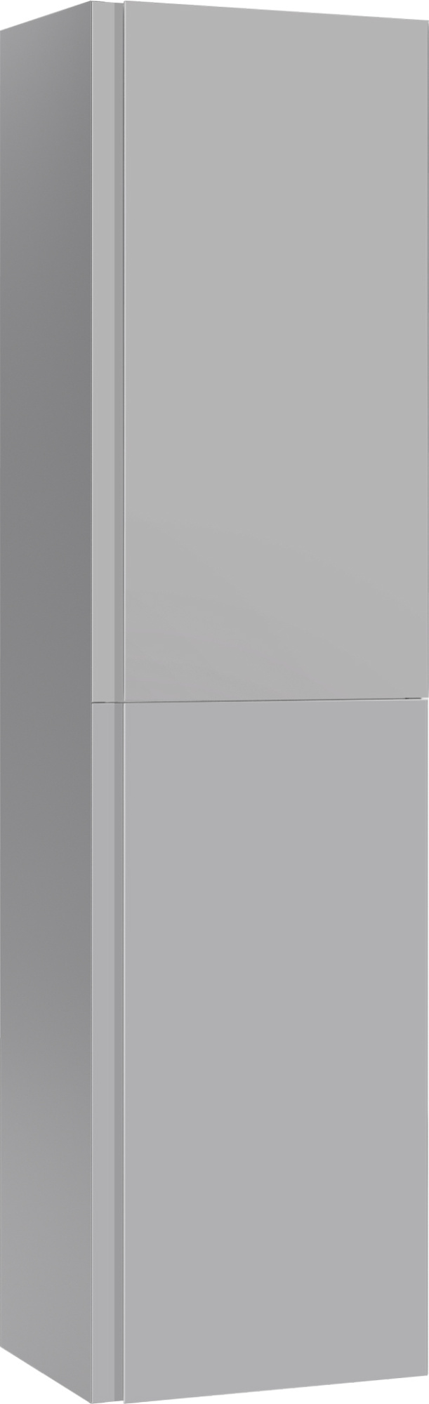 Пенал подвесной 40 Графо (Grafo) без ящика светло-серый матовый левый/правый Домино